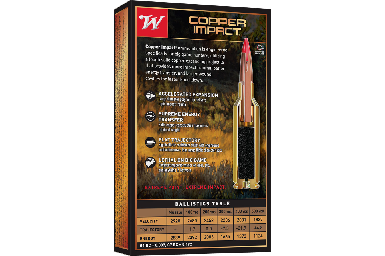 WINCHESTER AMMO 30-06 Springfield 150 gr Extreme Point Copper Impact 20/Box